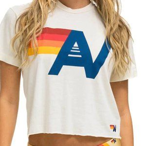 NEW LOGO BOYFRIEND TEE - VINTAGE WHITE (AVIATOR NATION)